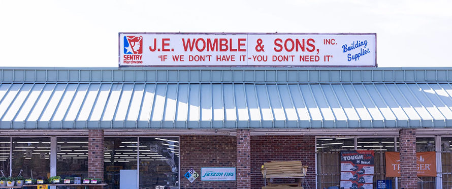 JE Womble & Sons storefront