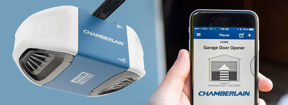 Chamberlain garage door opener with smart phone app