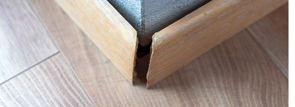 Corner of table