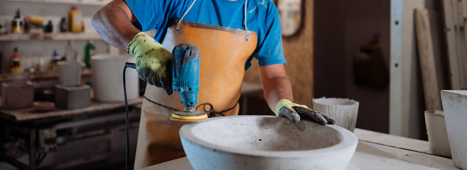 Person with dremel