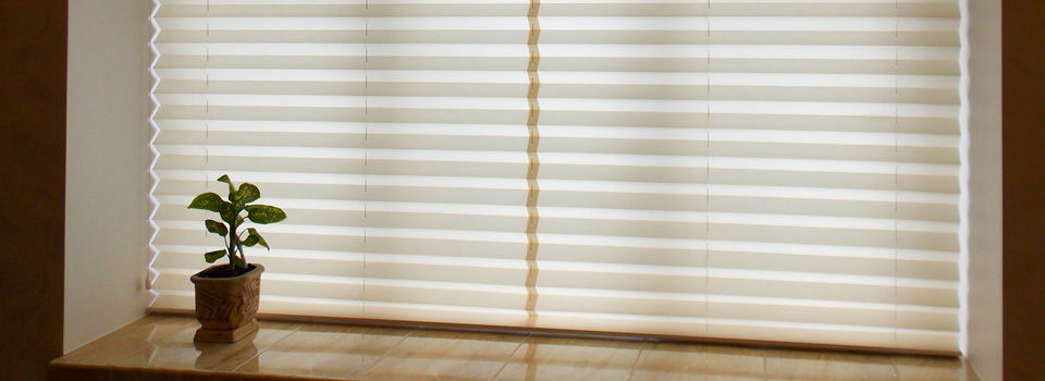Ambiance lighting from window with blinds
