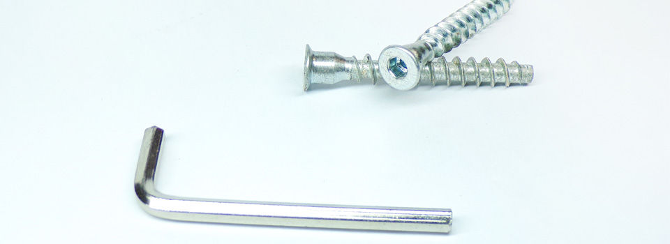 Screws and allen wrench for window blinds installation