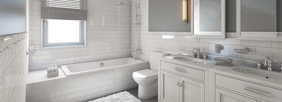 A modern bathroom