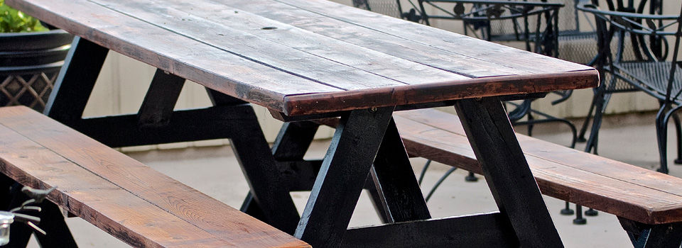 DIY modern picnic table