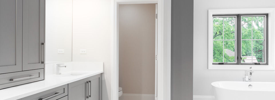 New lighting in bathroom
