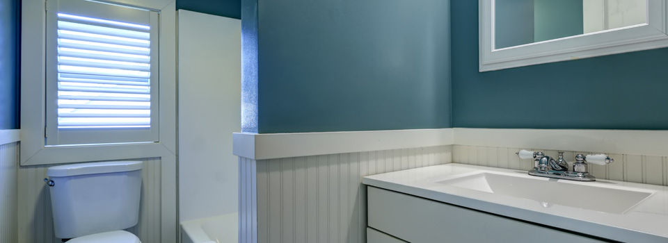 Blue bathroom