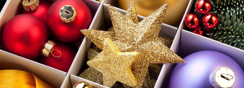 Storing holiday ornaments