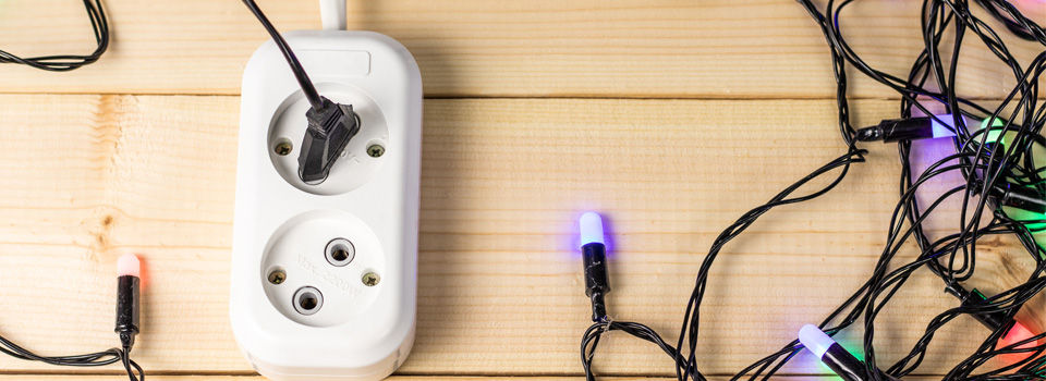 Holidays lights with outlet