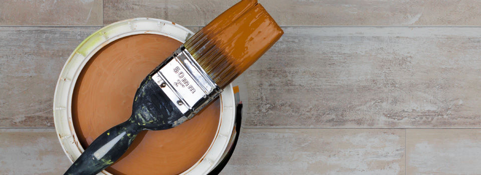 leftover brown paint