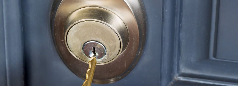 Install a lockset and deadbolt