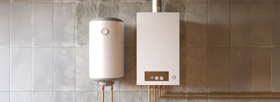 water heater on wall