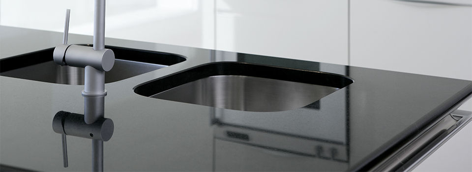 Painted laminate kitchen counter