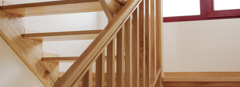 Finished banister