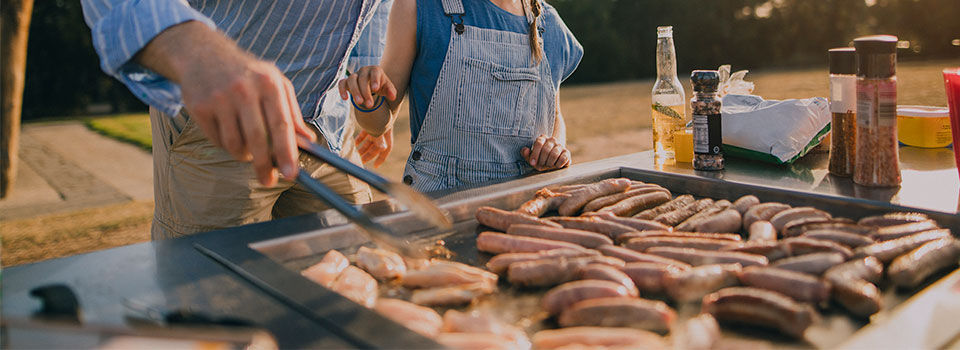 Cooking food on griddle