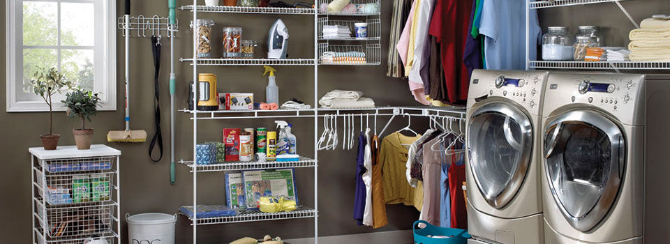 Laundry room with storage 