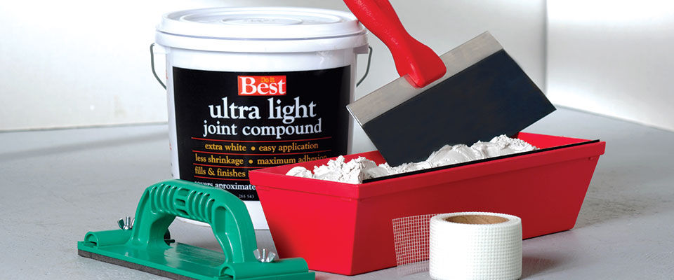 Supplies you are going to need to patch and repair drywall