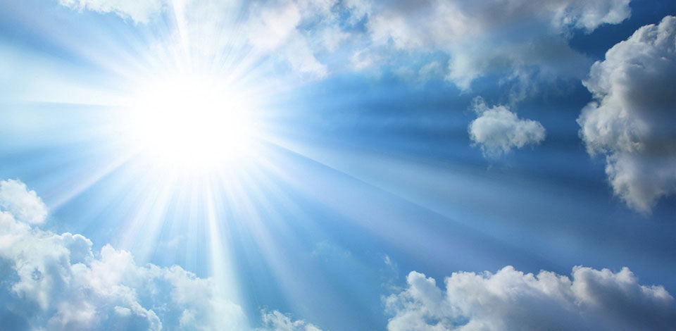 Sunny blue sky