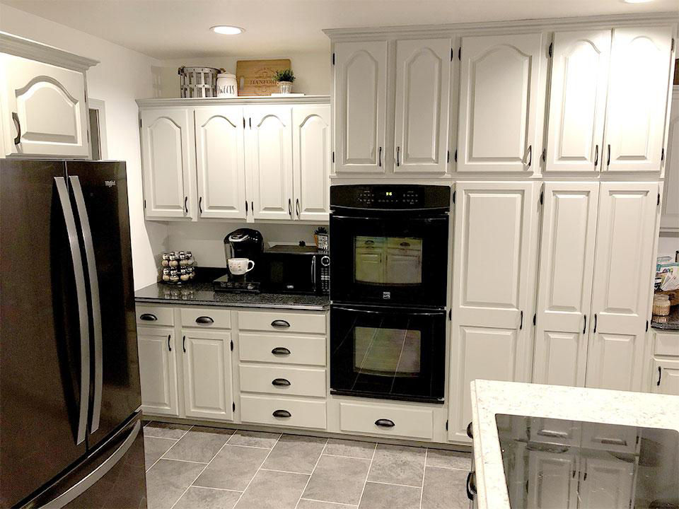 Painted kitchen cabinets