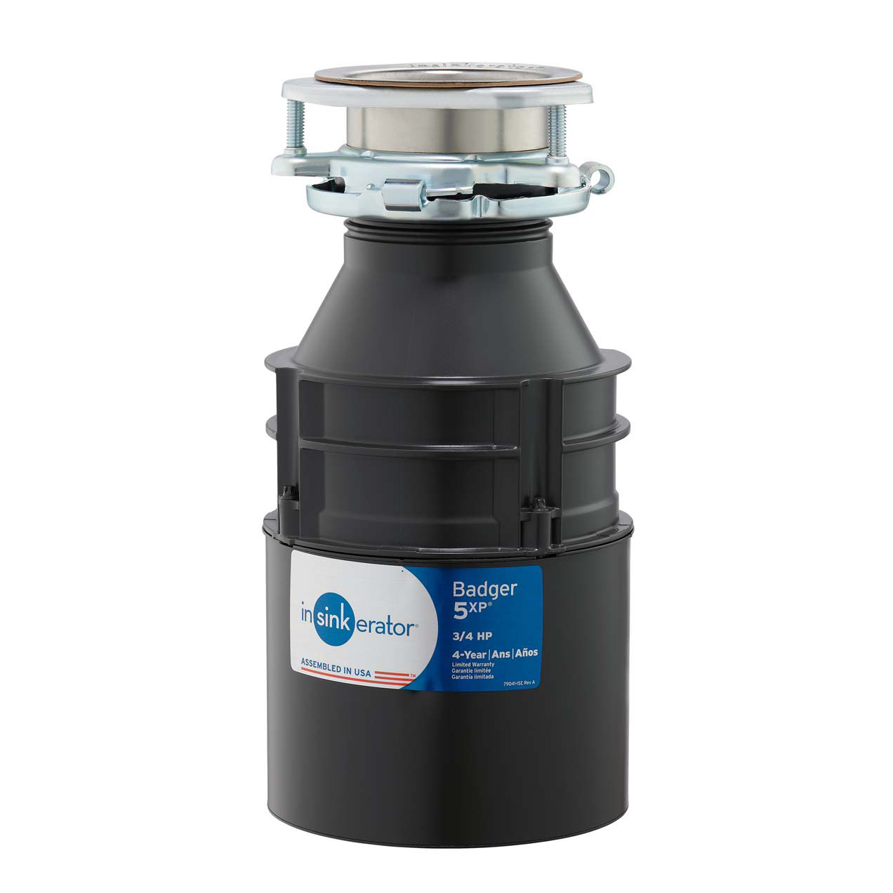 Insinkerator Badger 5XP 3/4 HP DuraDrive Garbage Disposer, 4 Year