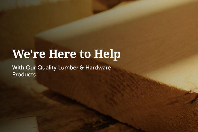 Bisbee Lumber - We are Here to Help. WIth Our Quality Lumber & Hardware Products