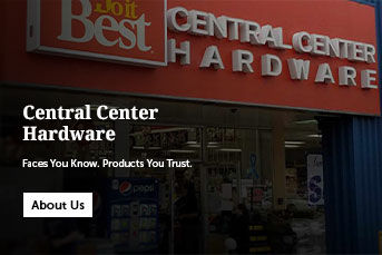 Central Center Hardware Faces you know, Products you trust.
