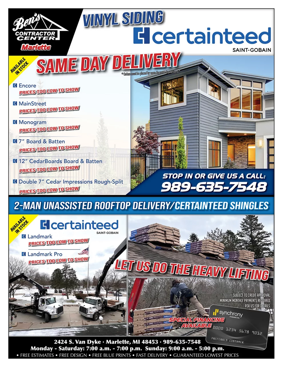 Certified Siding Info