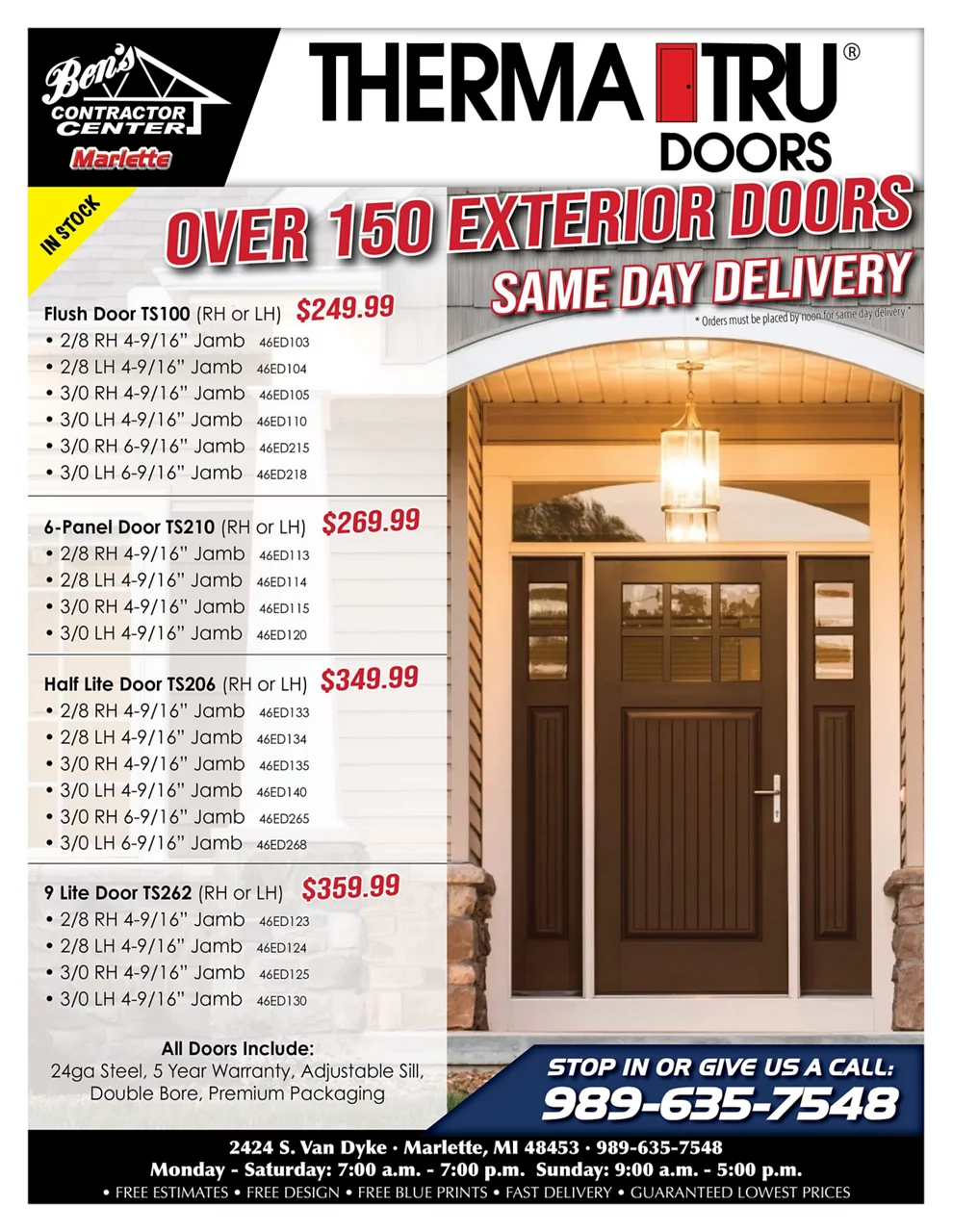 Exterior Doors Info