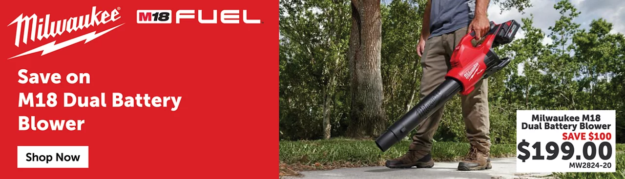 Save $100 on Milwaukee M18 Dual Battery Blower