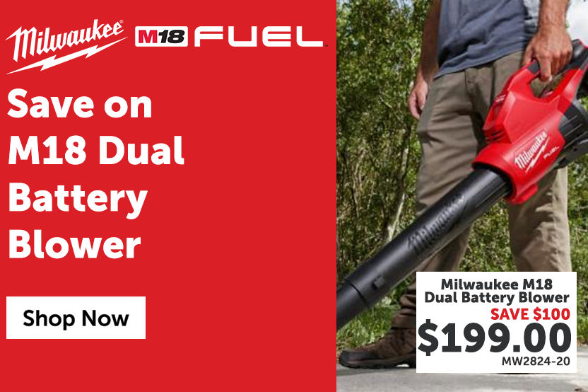 Save $100 on Milwaukee M18 Dual Battery Blower