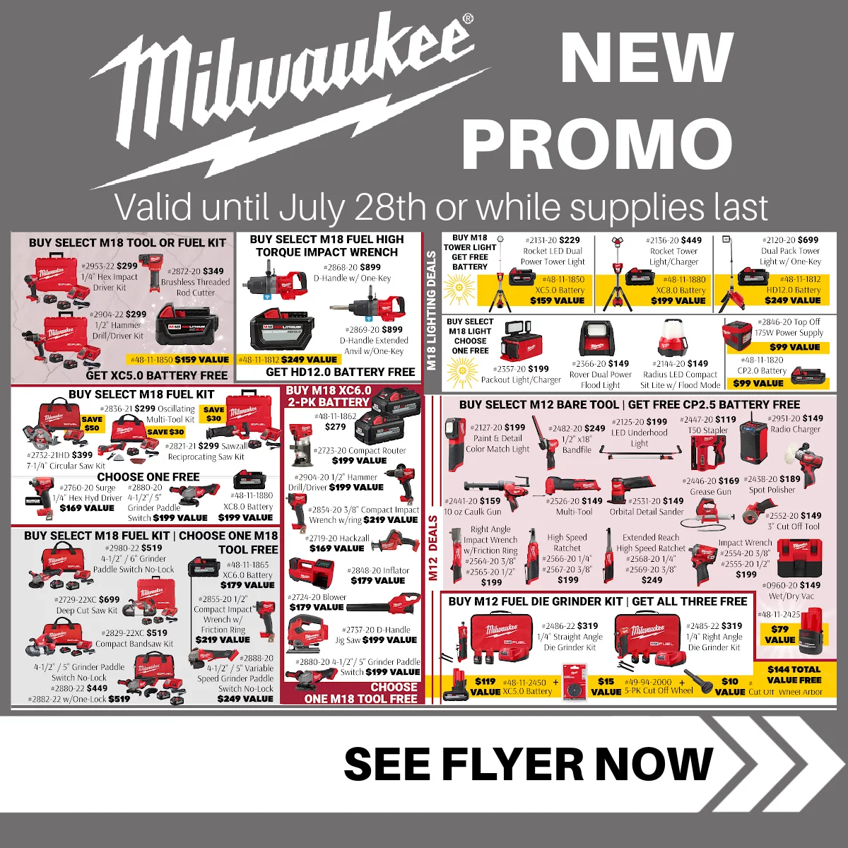 Milwaukee 2nd Quarter Promo