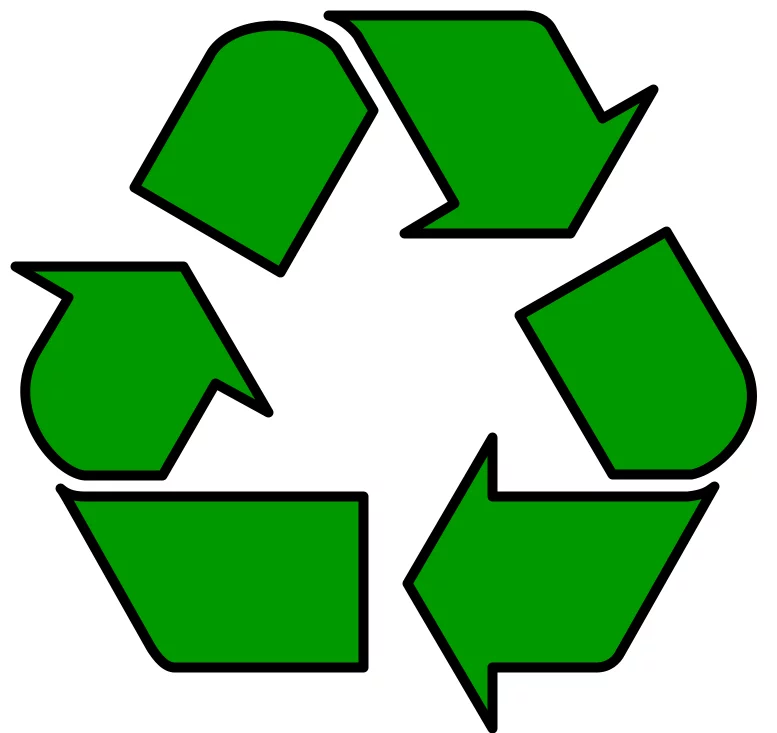 Recycling image in green