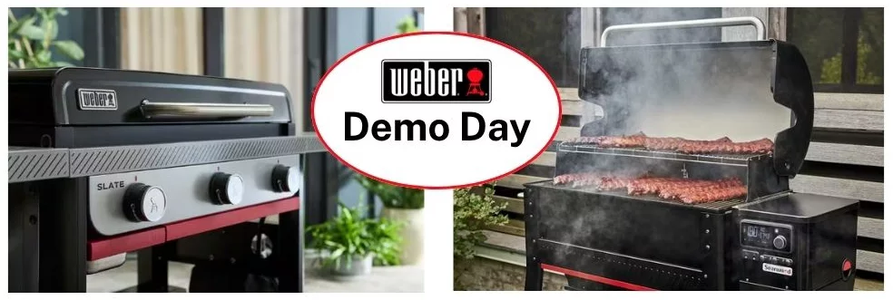 Weber Searwood and Griddle Demonstration. 3pm to 6pm. May 22nd