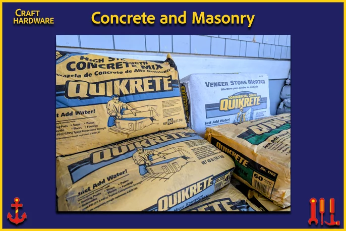 Concrete and Masonry Supplies from Craft Hardware!