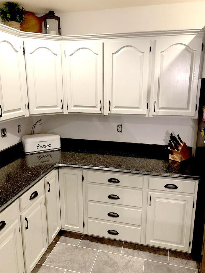 Painted kitchen cabinets