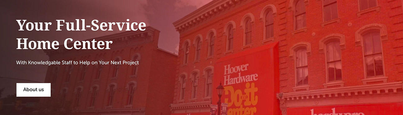 Hoover Hardware hero banner