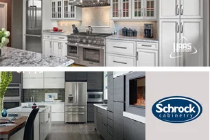 We offer kitchen & bath cabinetry and countertops