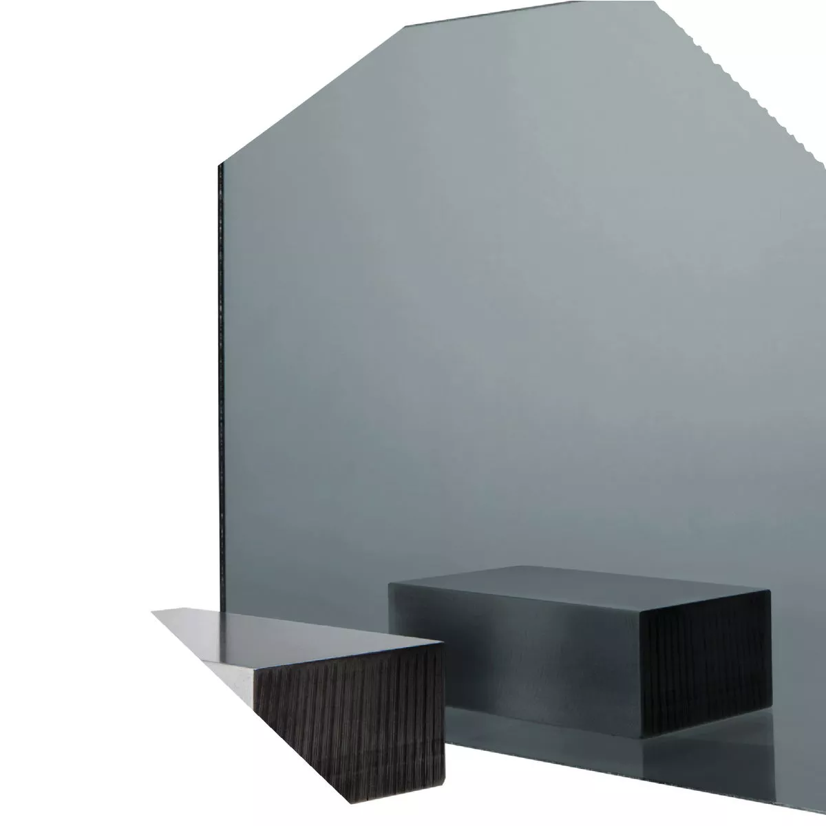Plaskolite 48" x 96" x .118 (1/8") 2064 Gray Acrylic Sheet