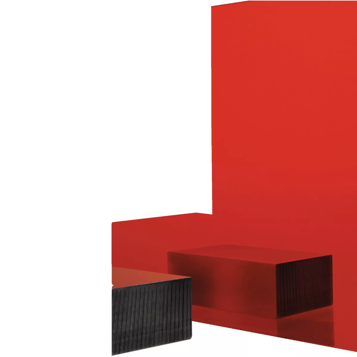 Plaskolite 48" x 96" x .118 (1/8") 2423 Red Acrylic Sheet