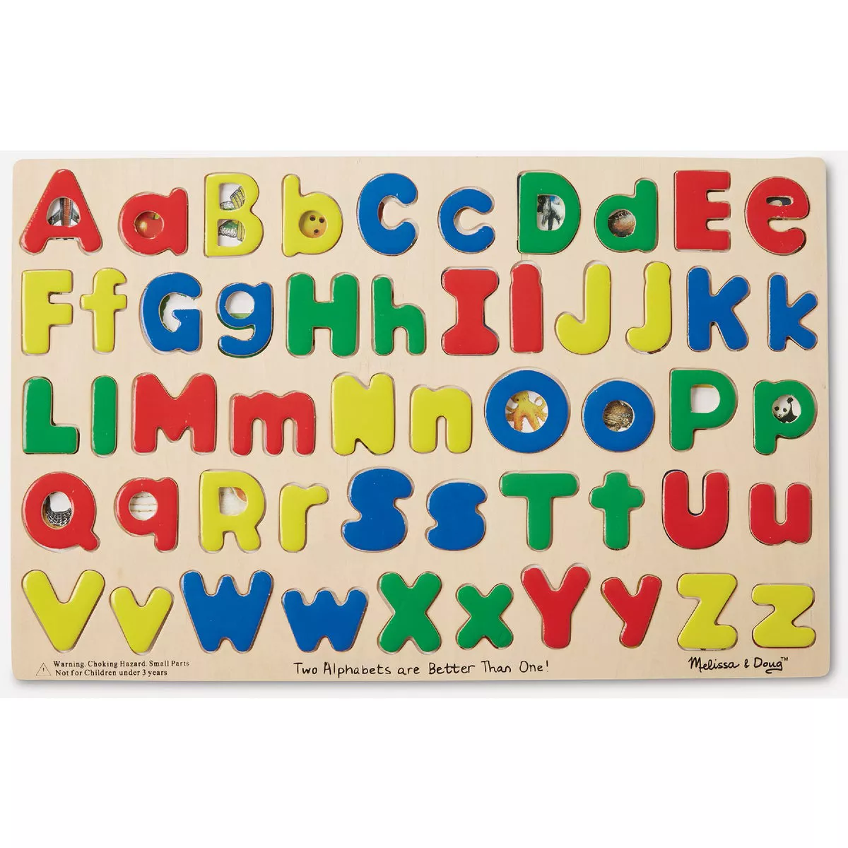 Melissa & Doug Upper and Lowercase Alphabet Puzzle (52-Piece)
