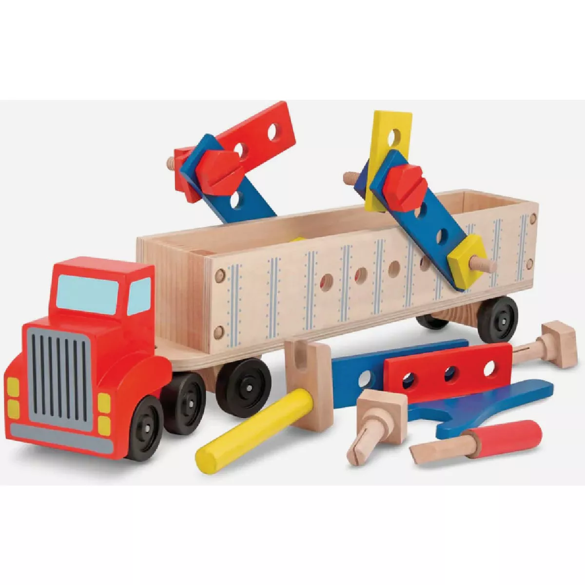 Melissa & Doug Big Rig Truck Wooden Play Set