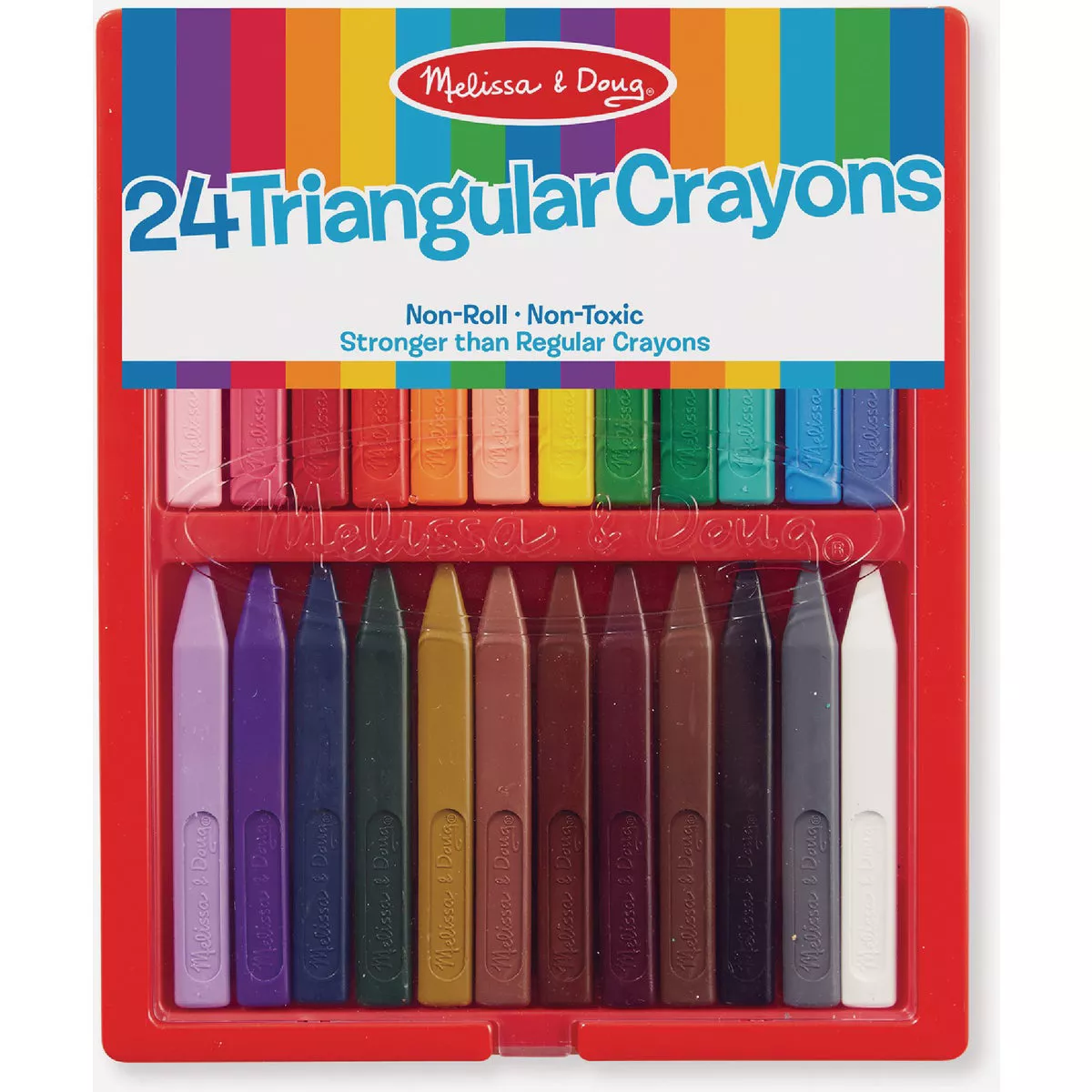 Melissa & Doug Triangular Crayons (24-Pack)