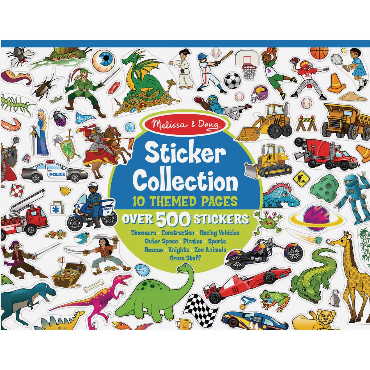 Melissa & Doug Sticker Collection - Dinosaurs, Vehicles, Space, and More-