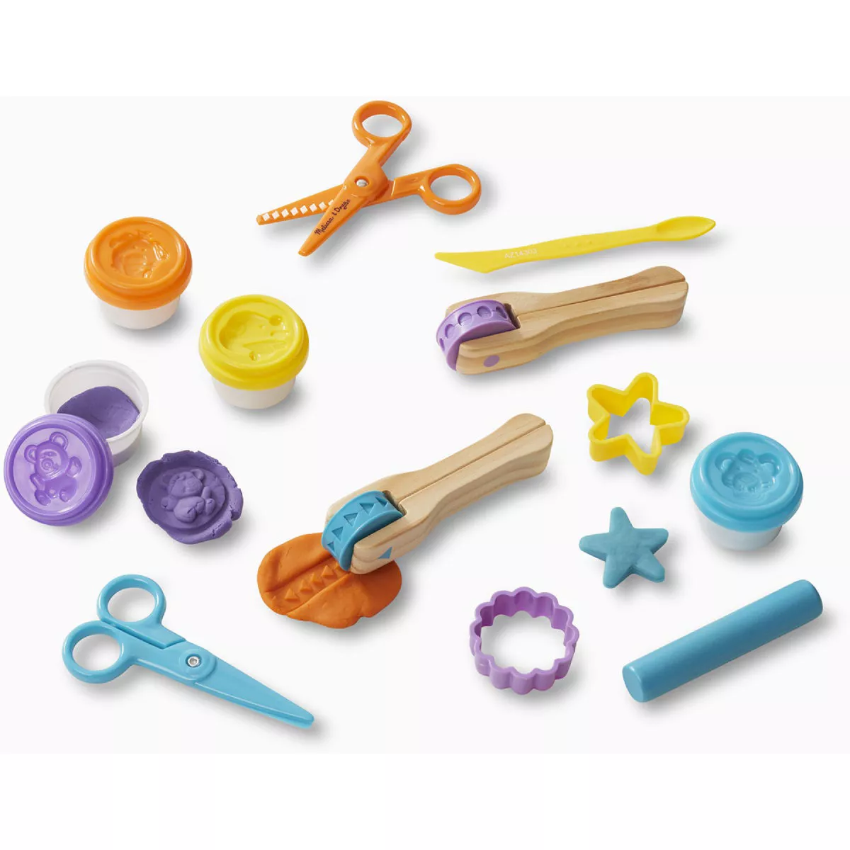 Melissa & Doug Created by Me Cut, Sculpt & Roll Dough Kit (16-Piece) - photo 2