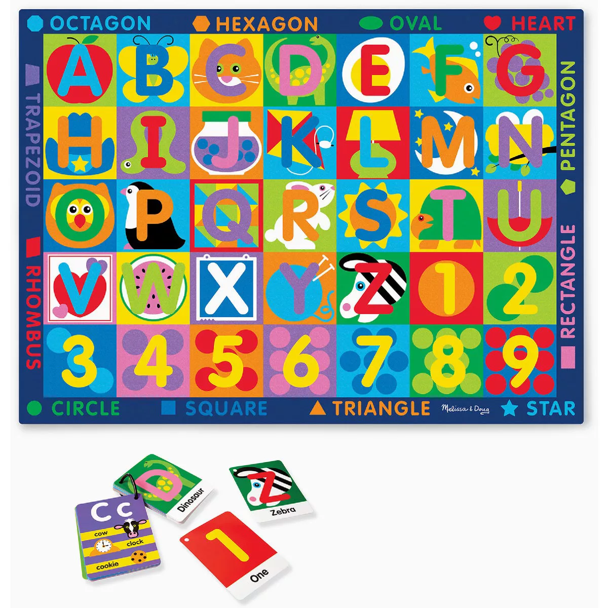 Melissa & Doug Jumbo ABC 123 Activity Rug-