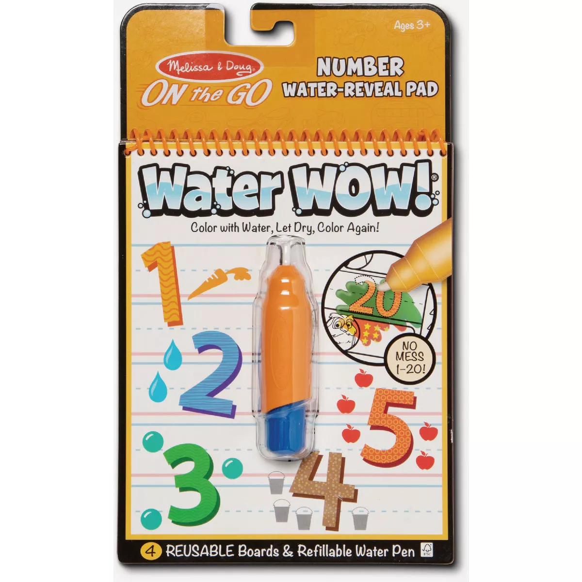 Melissa & Doug Water Wow! Numbers Water-Reveal Pad