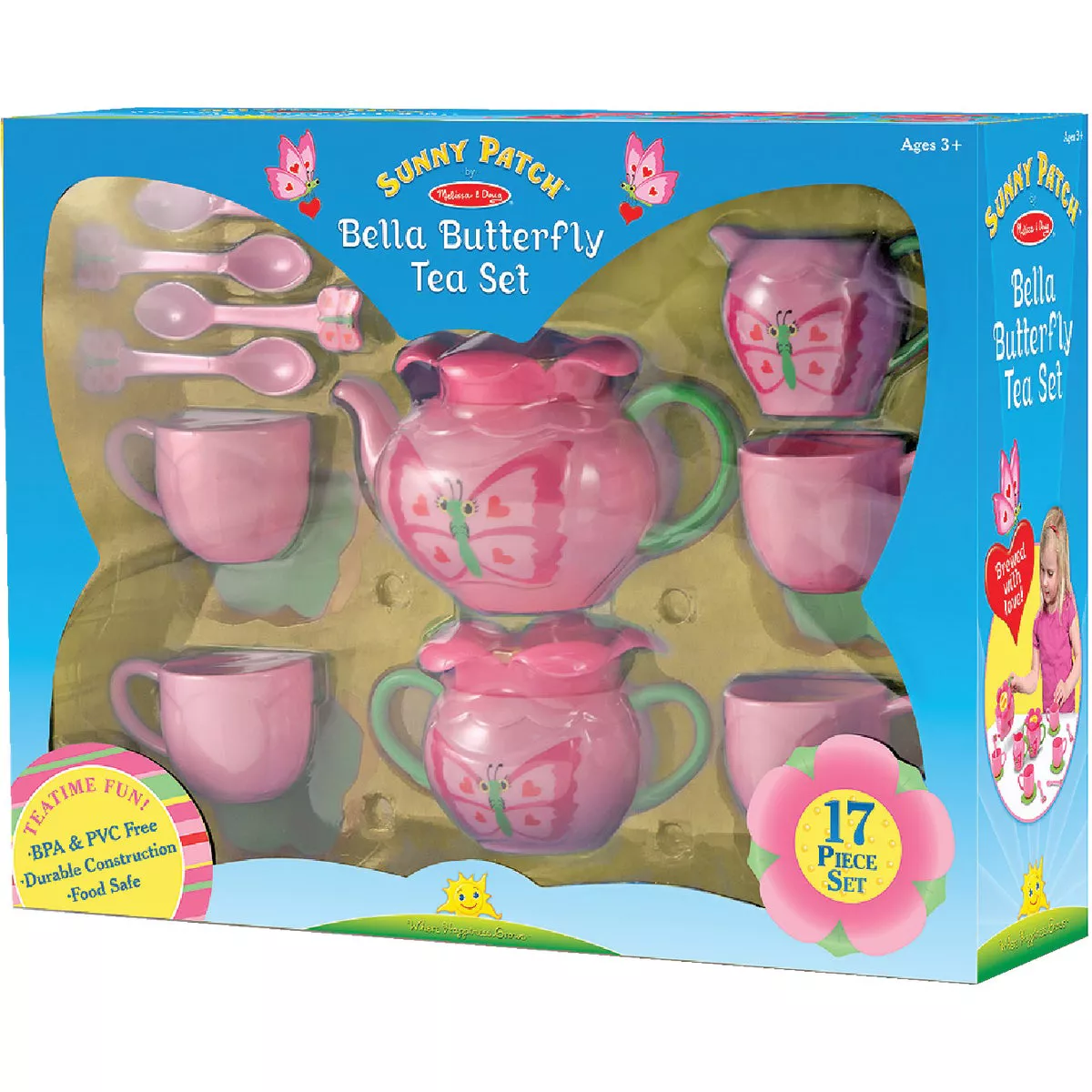 Melissa & Doug Bella Butterfly Tea Set