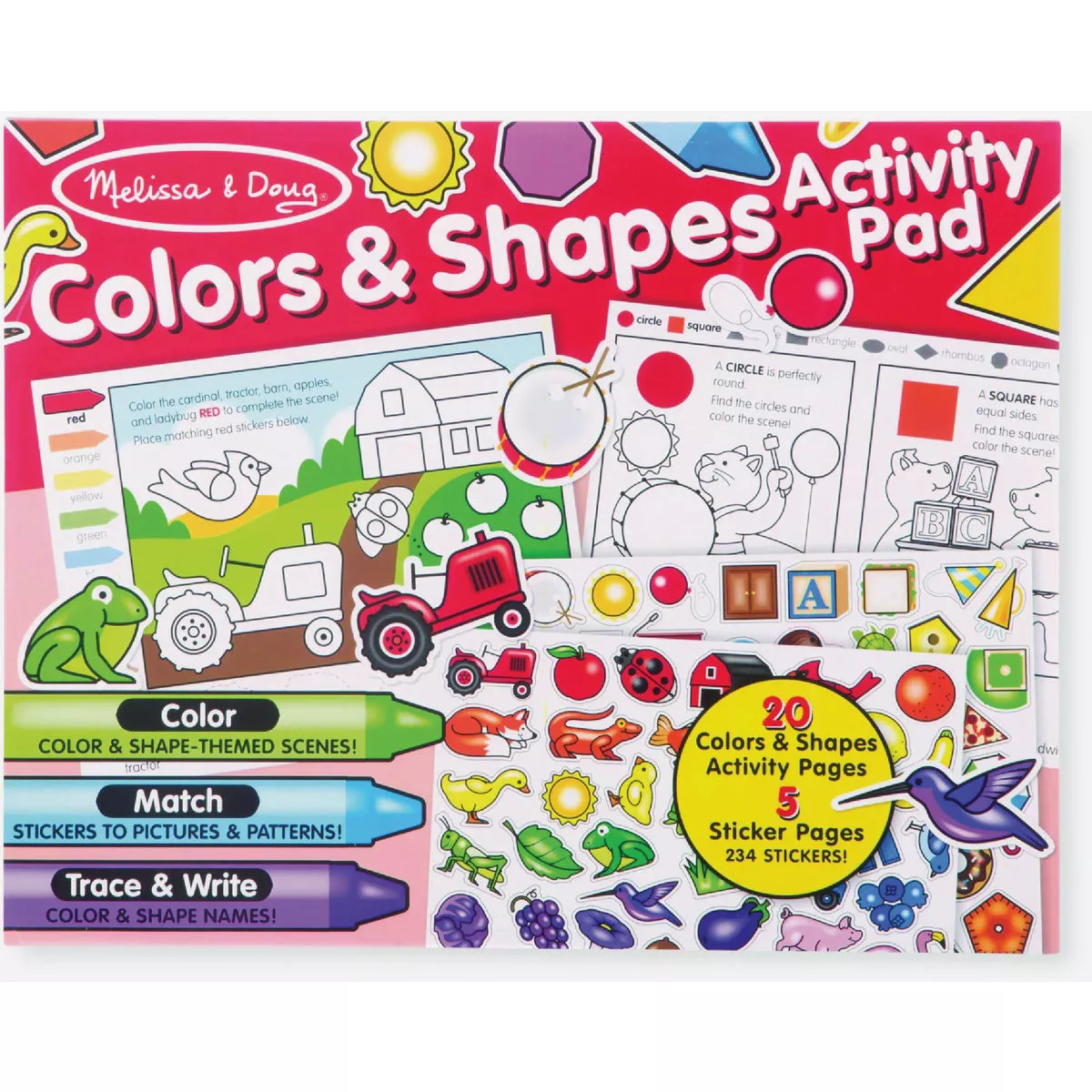 Melissa & Doug Colors and Shapes Activity Pad