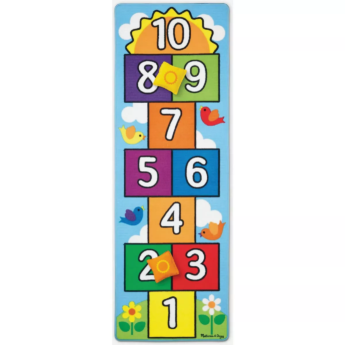 Melissa & Doug 78.5 In. x 26.5 In. Hop & Count Hopscotch Rug