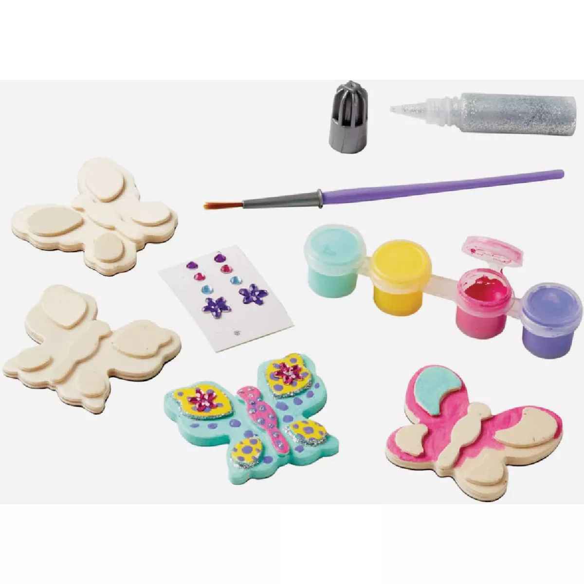 Melissa & Doug Created by Me! Butterfly Magnets Wooden Craft Kit