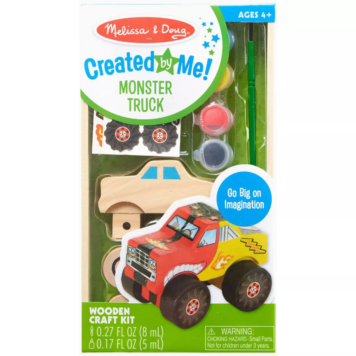 Melissa & Doug Created by Me Monster Truck Wooden Craft Kit
